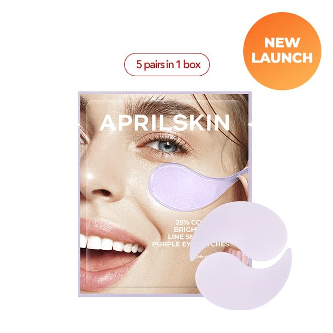 Aprilskin singleton_gift » 25% Collagen Brightening & Wrinkle Smoothing Purple Eye Patches Set (2ea) (100% off)