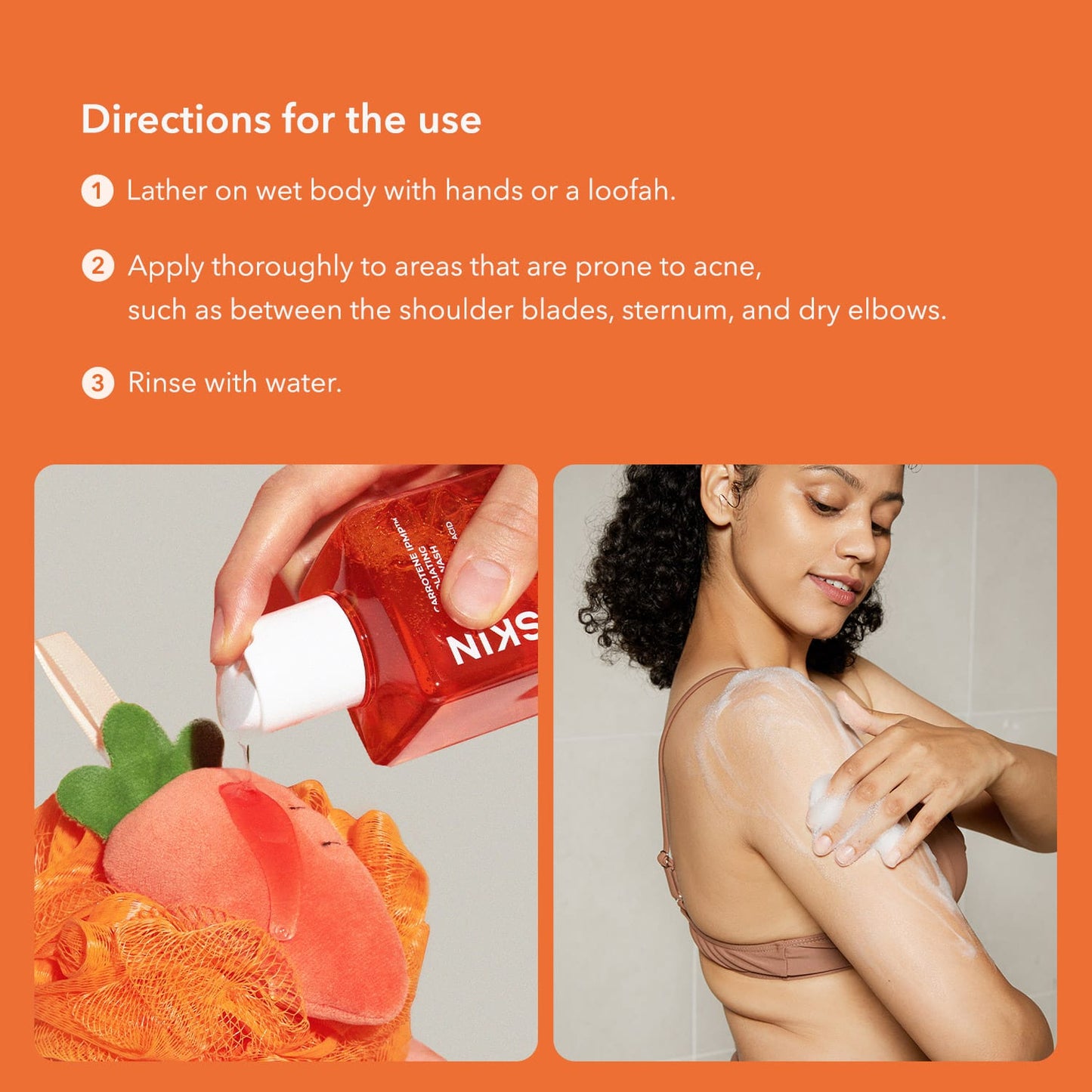 Aprilskin skincare Carrotene IPMP™ Exfoliating Body Wash