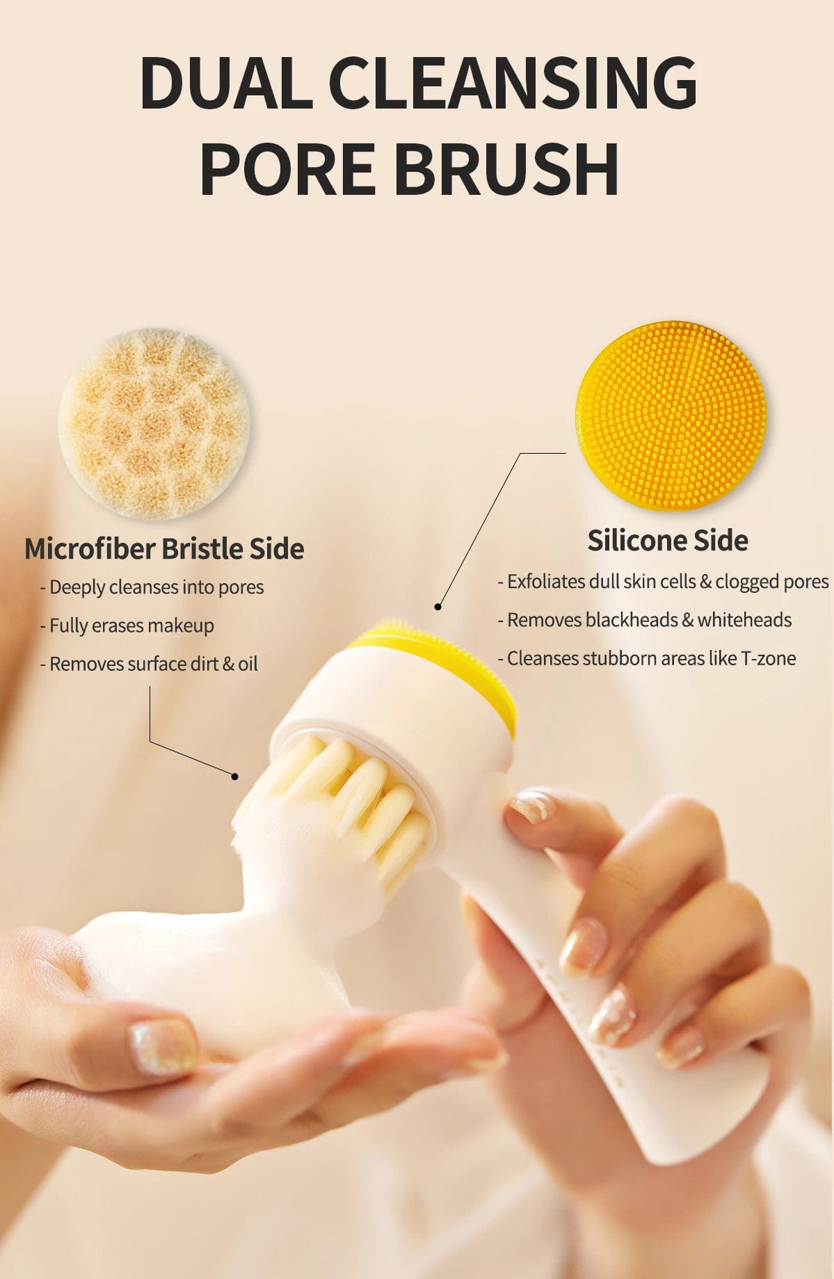 Aprilskin tools » Dual Cleansing Pore Brush (100% off)
