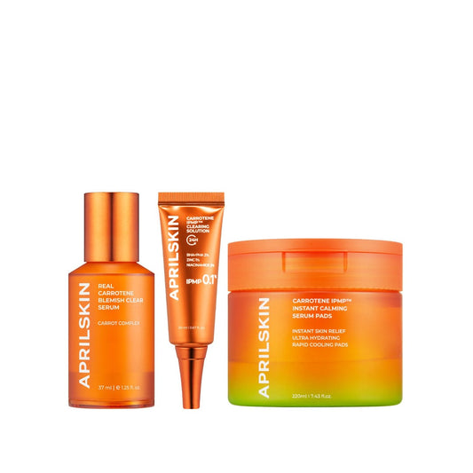 APRILSKIN skincare Carrotene Instant Blemish Care Trio