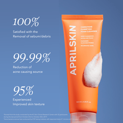 Aprilskin cleanser Real Carrotene Acne Foam Cleanser