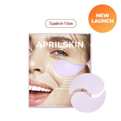 Aprilskin singleton_gift » 25% Collagen Brightening & Wrinkle Smoothing Purple Eye Patches Set (2ea) (100% off)