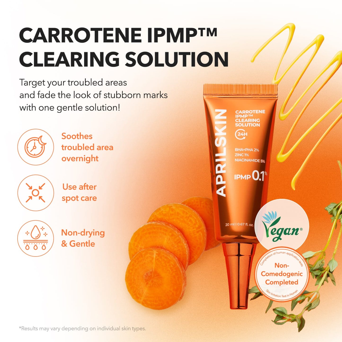 Aprilskin skincare [Acne Eraser] Carrotene IPMP™ Clearing Solution