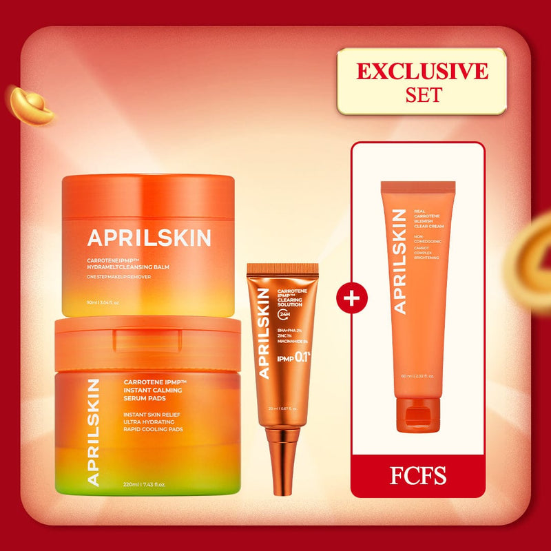 APRILSKIN skincare Carrotene ABC Trio (Ance Blackhead Clearing Set)