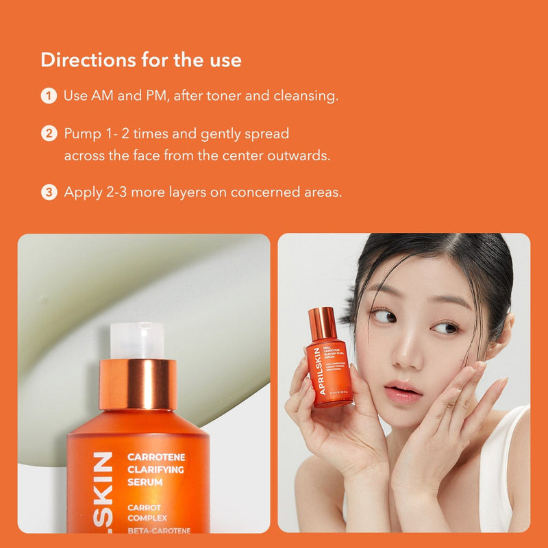 Aprilskin skincare Carrotene Blemish Clarifying Serum