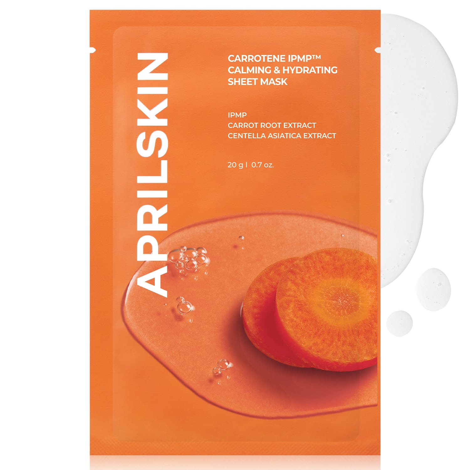 Aprilskin skincare Carrotene IPMP™ Calming & Hydrating Sheet Mask