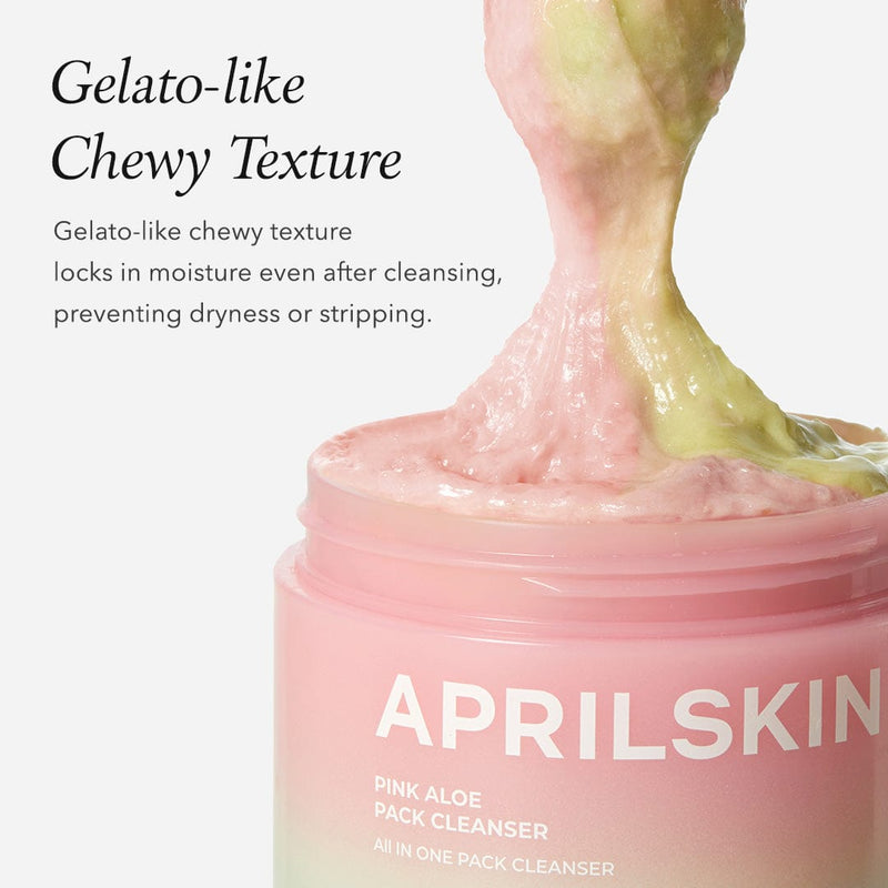 Aprilskin skincare [NEW] Pink Aloe Mask-To-Foam Soothing Cleanser (Acne-friendly)