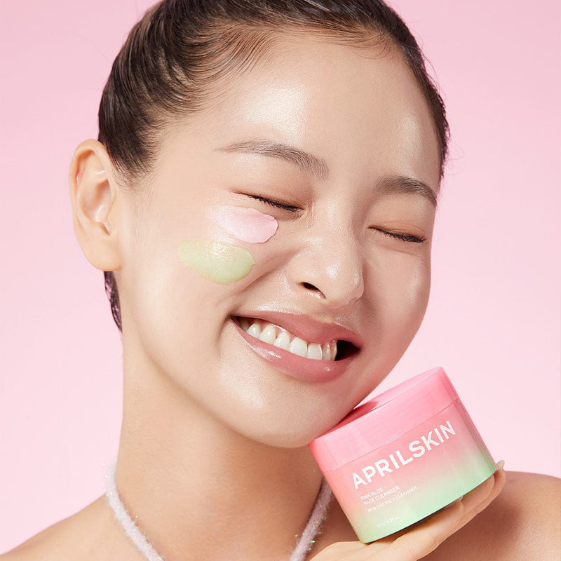 Aprilskin skincare [NEW] Pink Aloe Mask-To-Foam Soothing Cleanser (Acne-friendly)