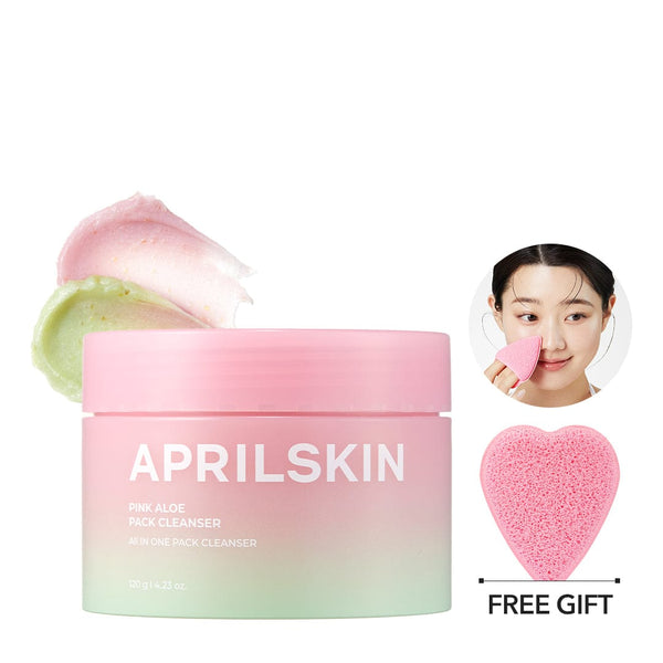 Aprilskin skincare [NEW] Pink Aloe Mask-To-Foam Soothing Cleanser (Acne-friendly)