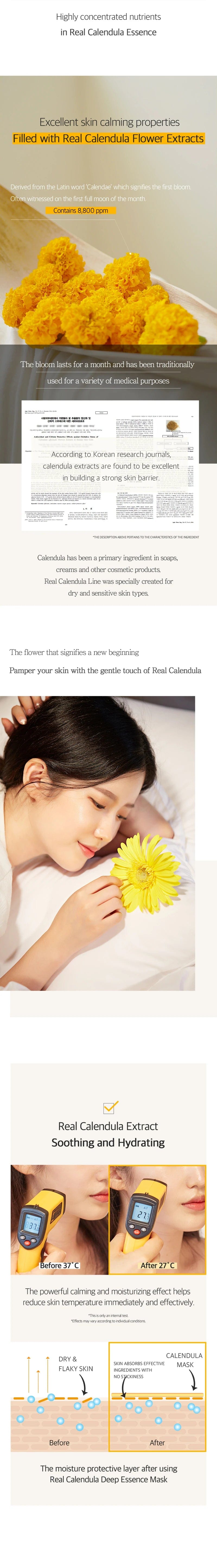 Aprilskin singleton_gift (gift) Real Calendula Deep Essence Mask (3ea)