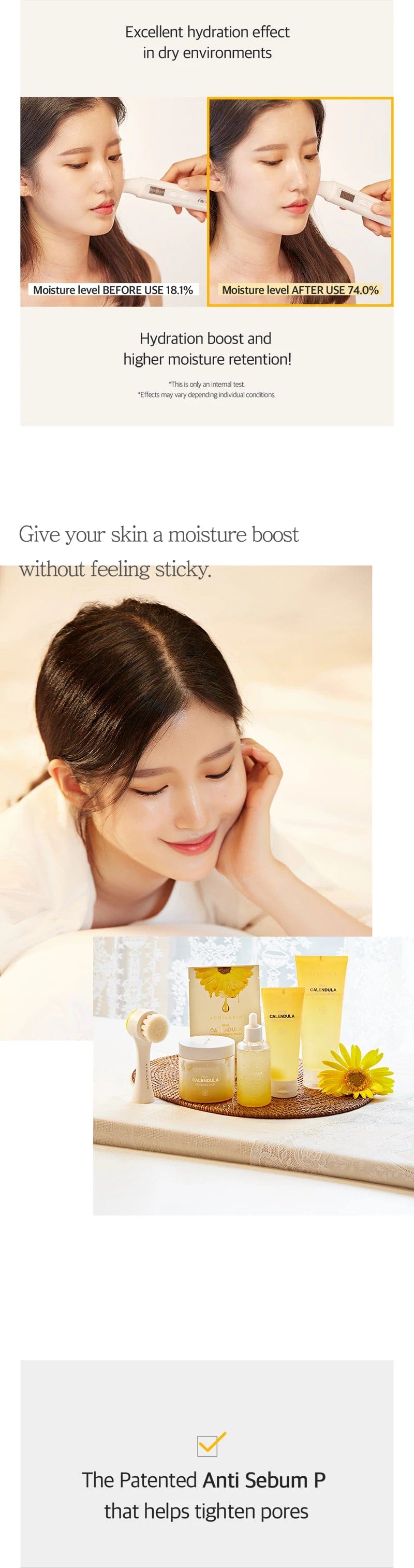 Aprilskin singleton_gift (gift) Real Calendula Deep Essence Mask (3ea)
