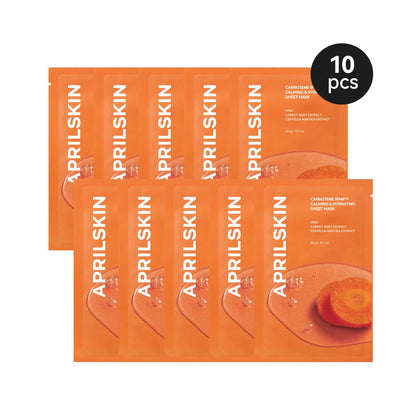 Aprilskin skincare 10ea Carrotene IPMP™ Calming & Hydrating Sheet Mask