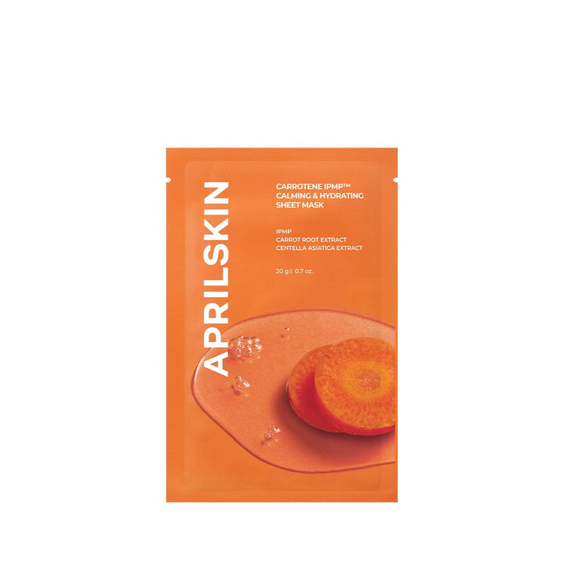 Aprilskin skincare Carrotene IPMP™ Calming & Hydrating Sheet Mask